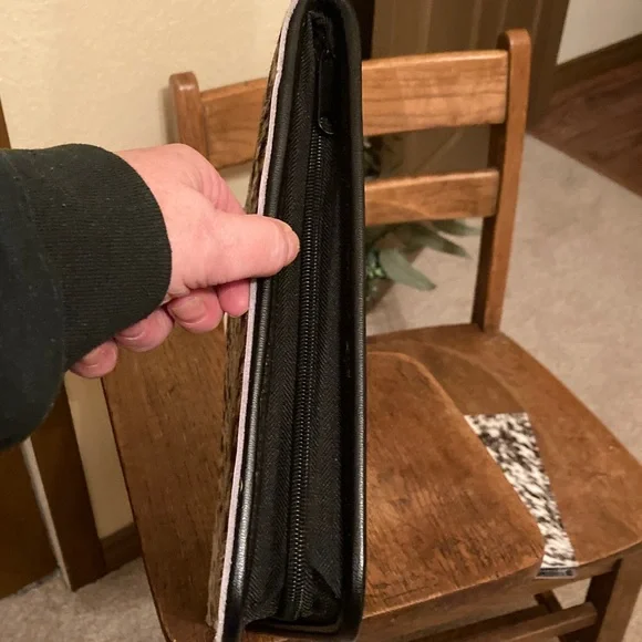 Hair on Hide (HOH)/Leather Binder & Merrick's HOH/Leather Address Book Bundle - Picture 6 of 15